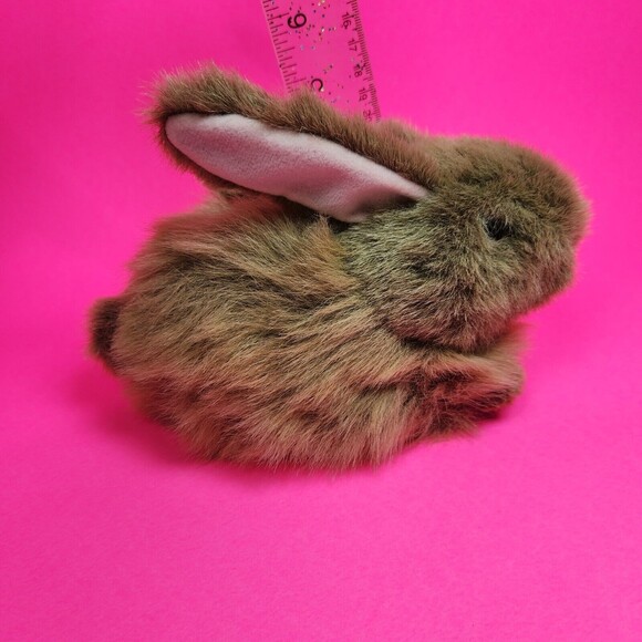 Vintage TY Easter Bunny Rabbit Plush Toy Classic Nibbles Brown - Picture 9 of 9